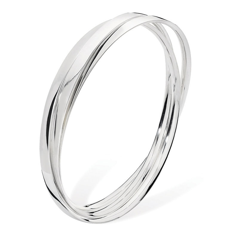 Silver Treble Style Bangle