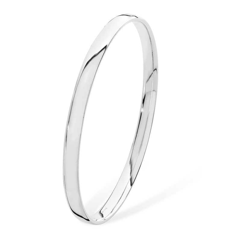 Silver 5mm Solid Bangle