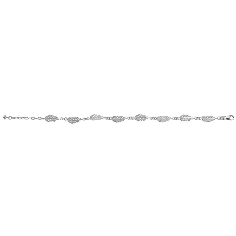 Silver Leaf Detail Bracelet