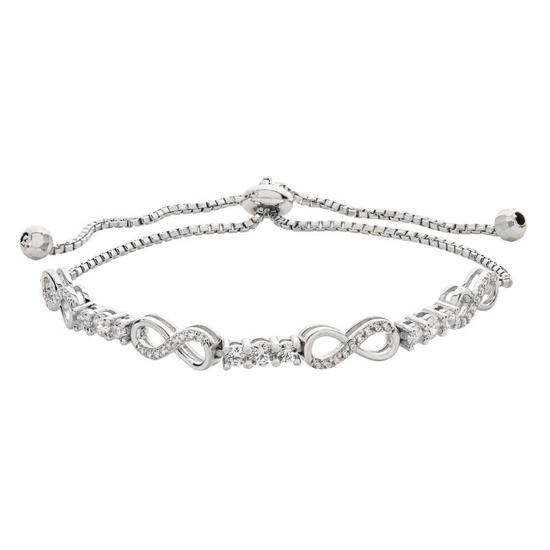 CZ Interlink Bracelet