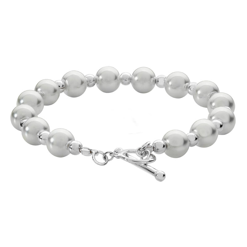 Pearl Bracelet With T Bar Catch
