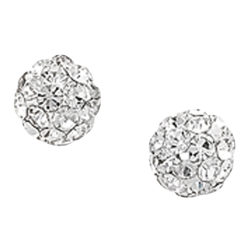 5mm Crystal Ball Stud Earrings