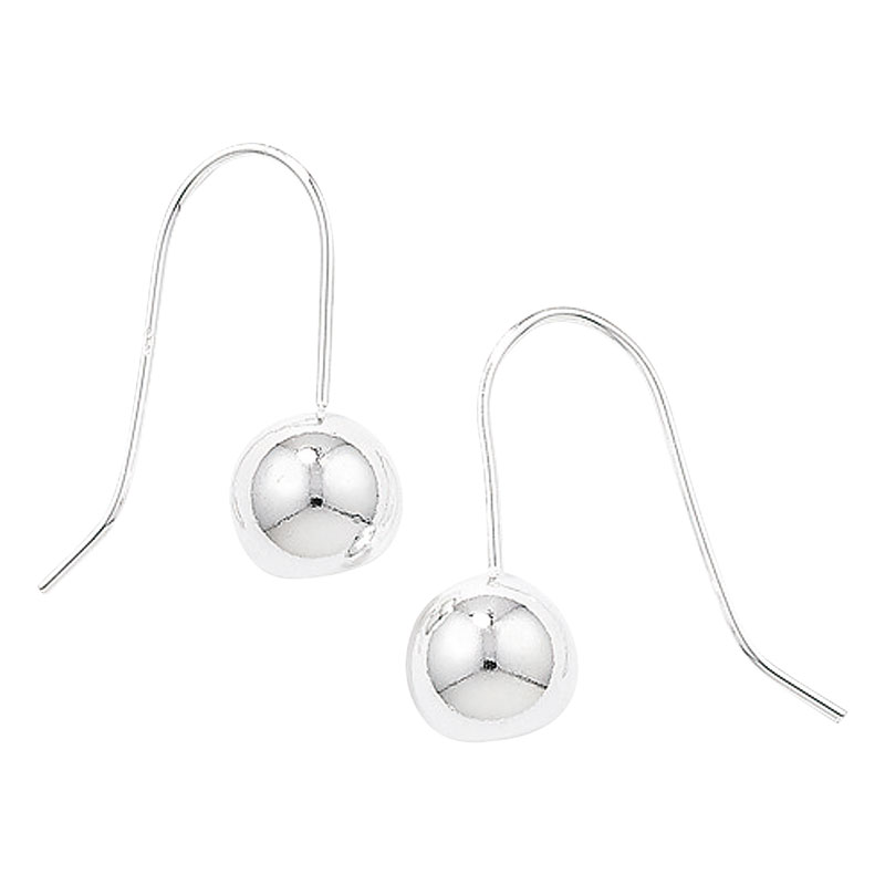 8mm Ball Drop Earrings