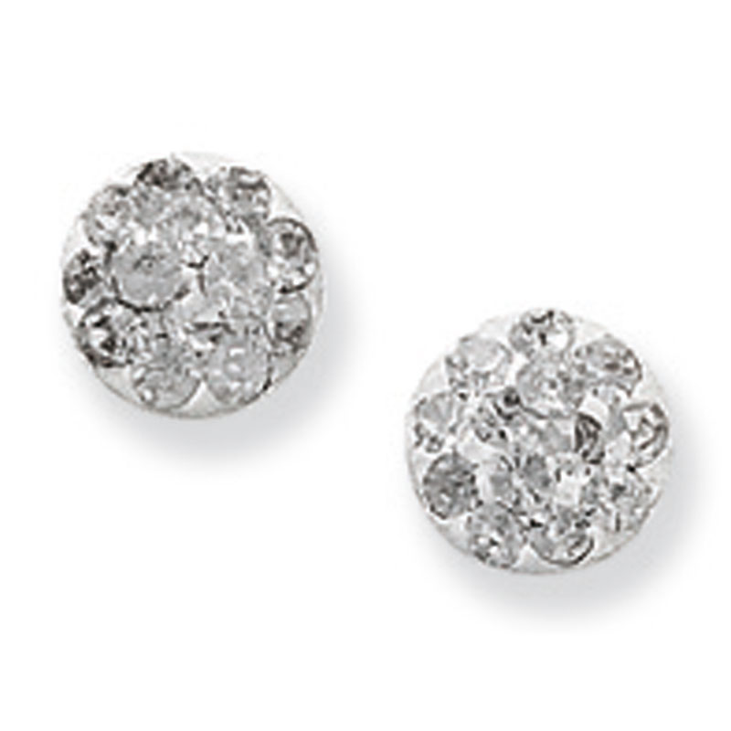 6mm Crystal Ball Stud Earrings