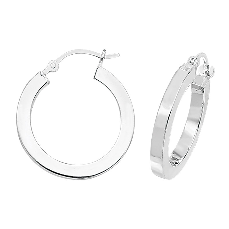 Silver Hoop Earrings