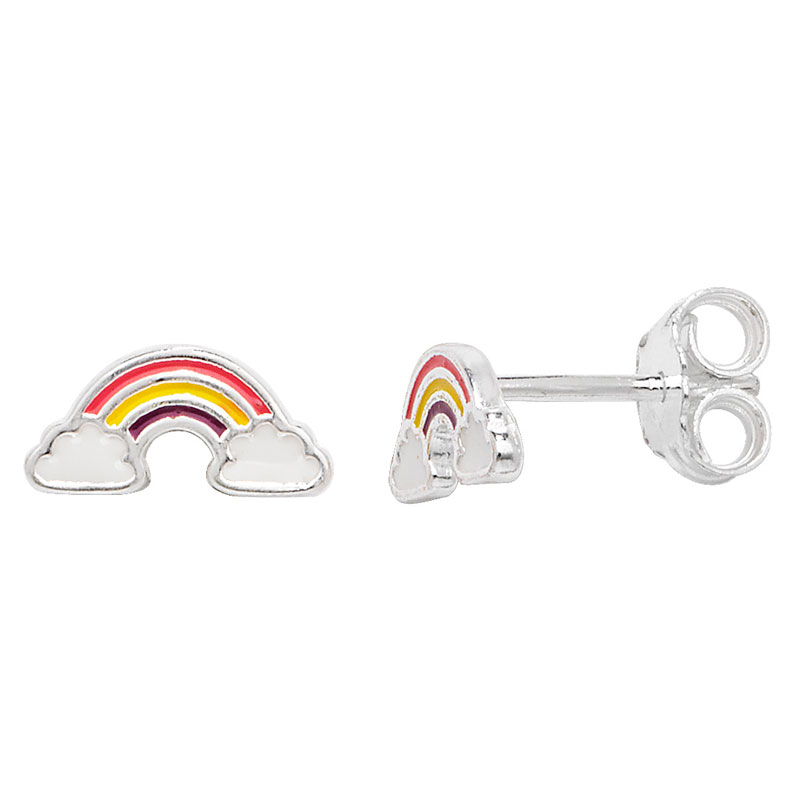 Kids Colourful rainbow Stud Earrings