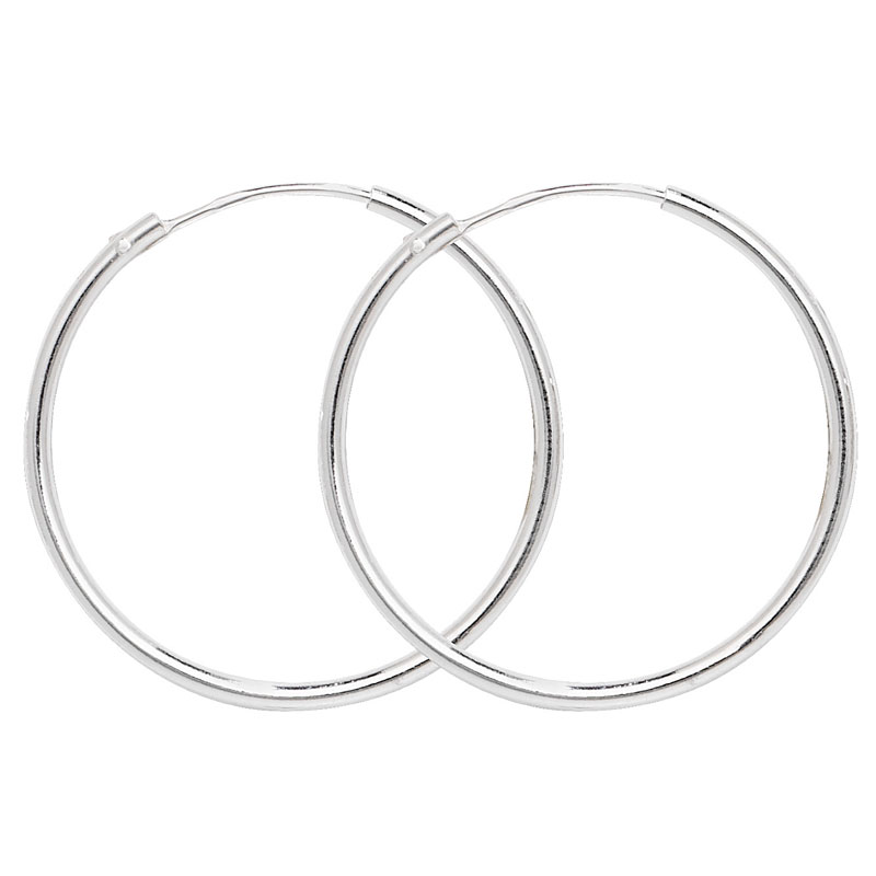 25mm Hinged Hoop Earrings