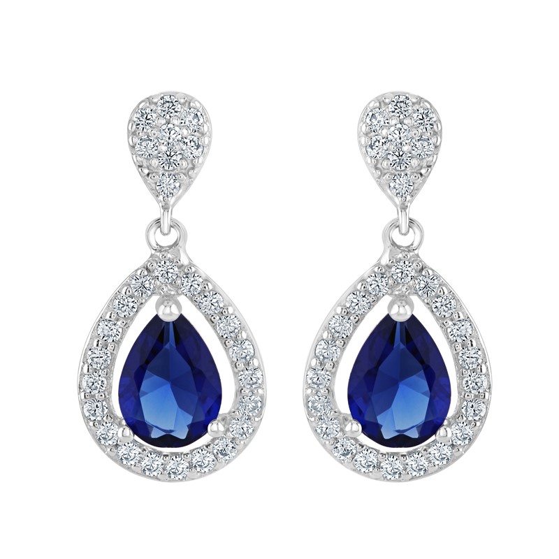 Sapphire Teardrop Earrings