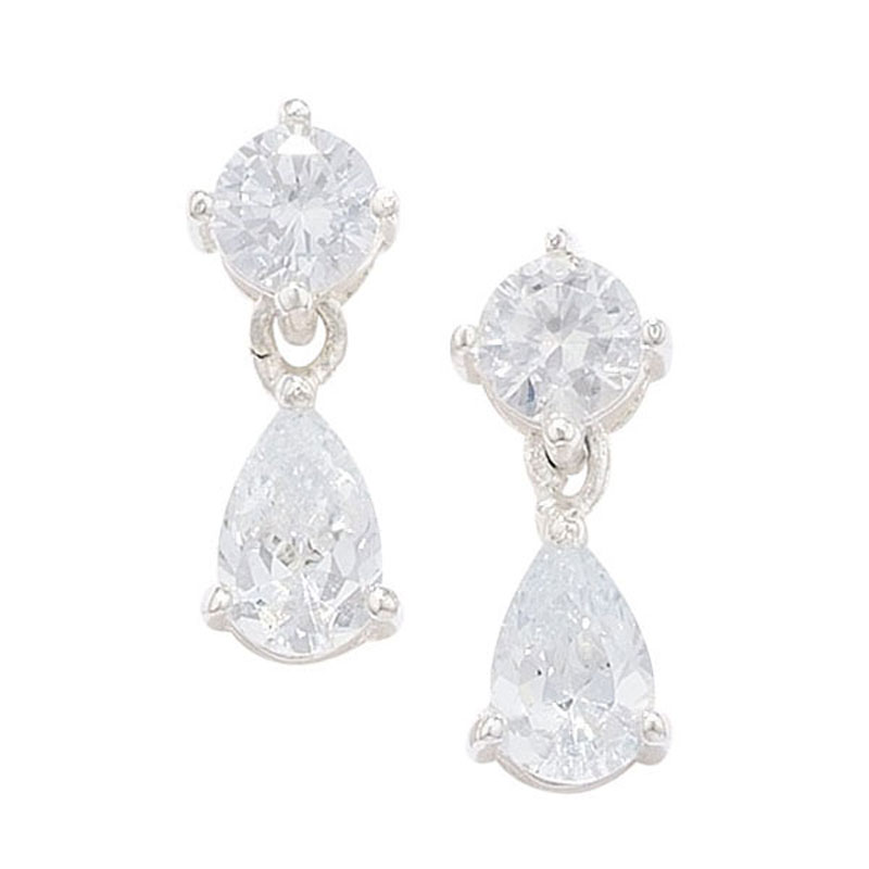 Cubic Zirconia Drop Earrings