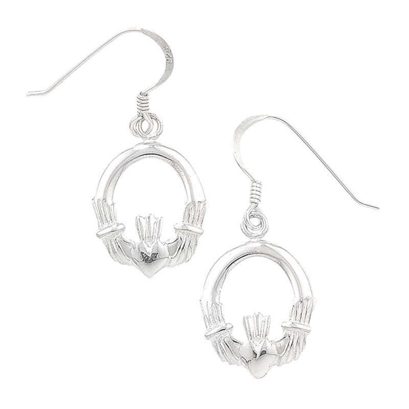 Drop Claddagh Earrings