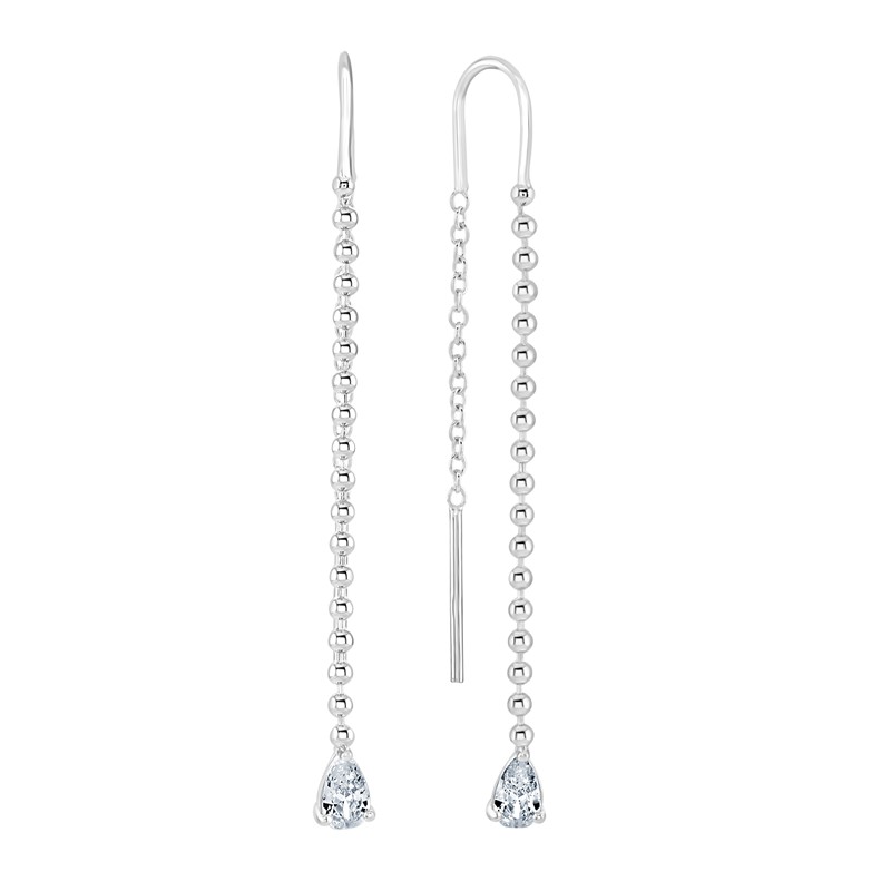 Long Beaded Drop Earring