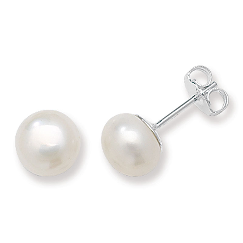 8mm Freshwater Pearl Stud Earrings