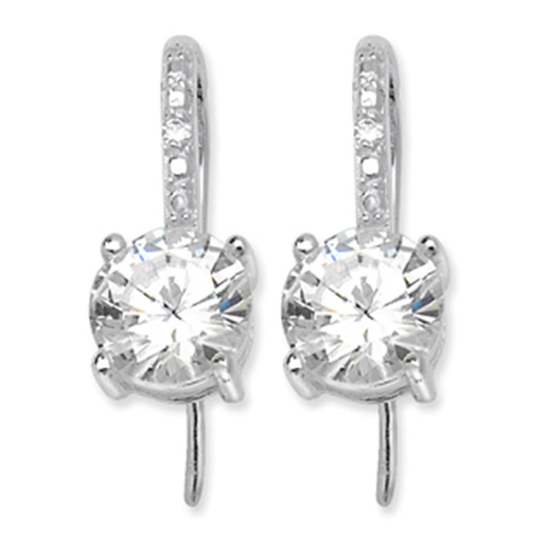 Classic CZ Drop Earrings