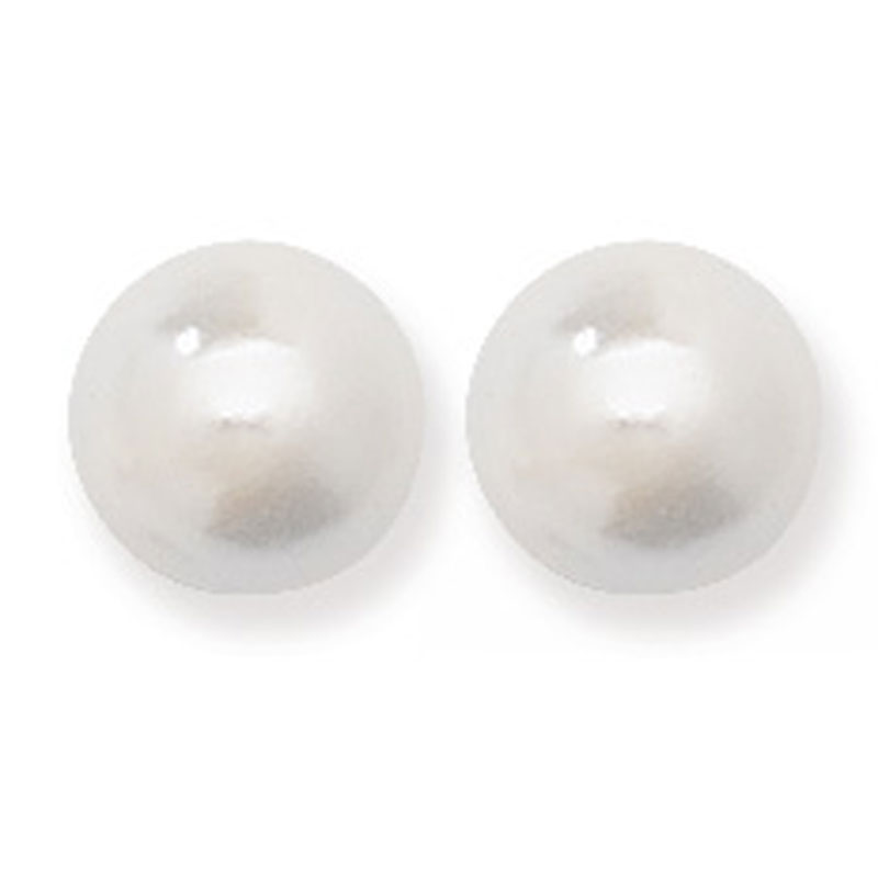 8mm Synthetic Pearl Stud Earrings