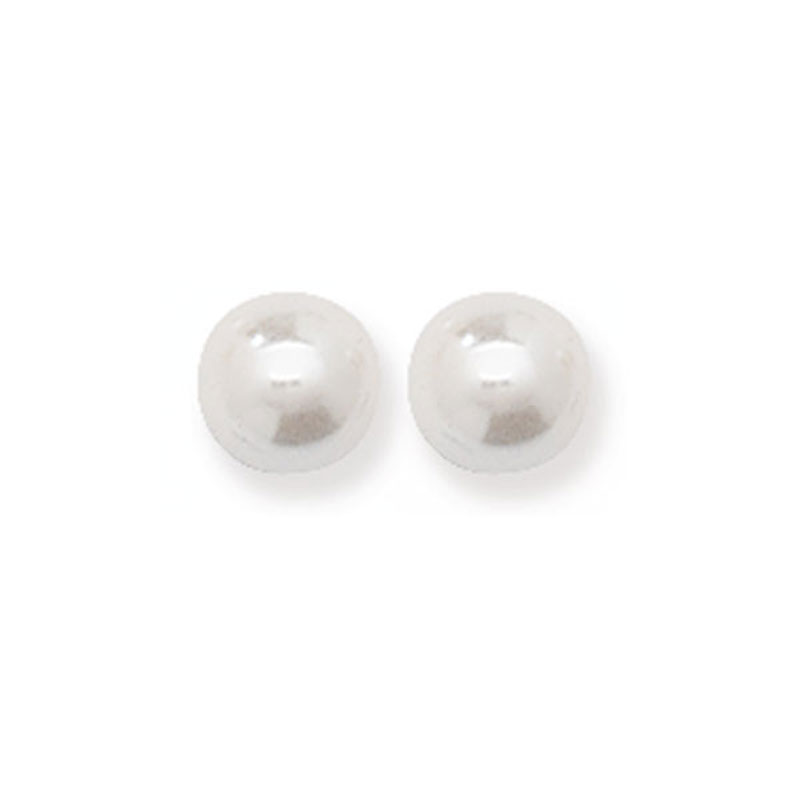 6mm Synthetic Pearl Stud Earrings