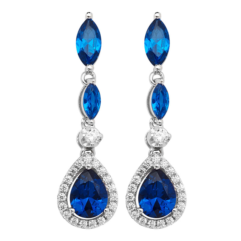 Sapphire classic Drop Earrings