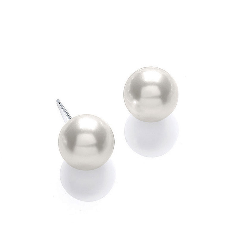 13mm Synthetic Pearl Stud Earrings