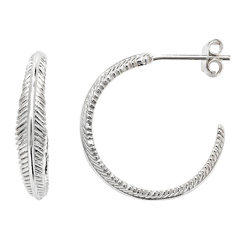 Leaf Style Hoop Earring