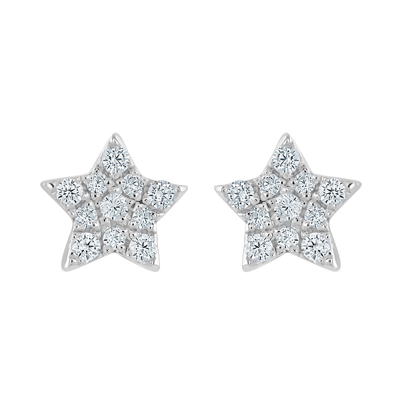 CZ Star Stud Earrings