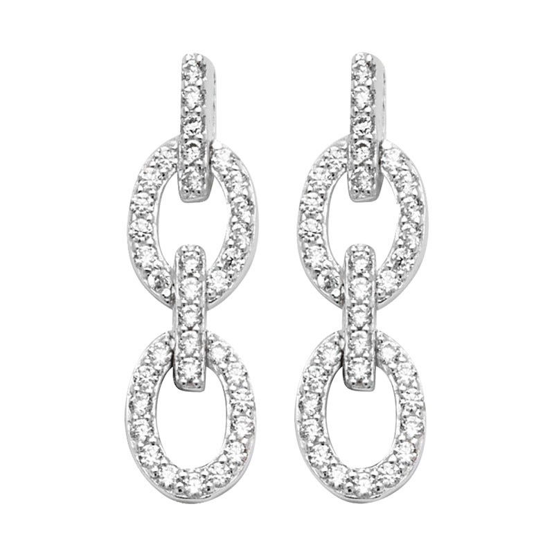 CZ Open link Earrings