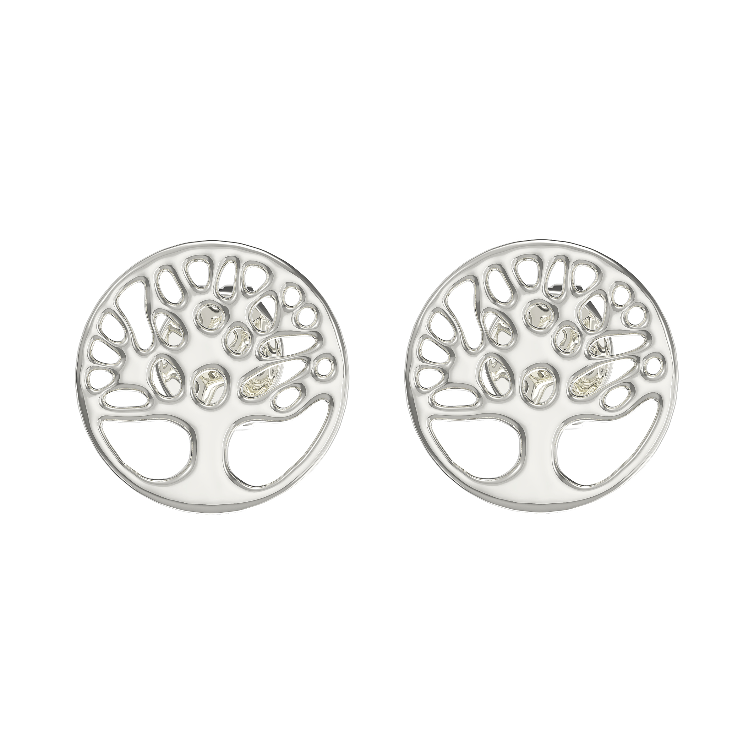 Tree of life Silver Stud Earrings