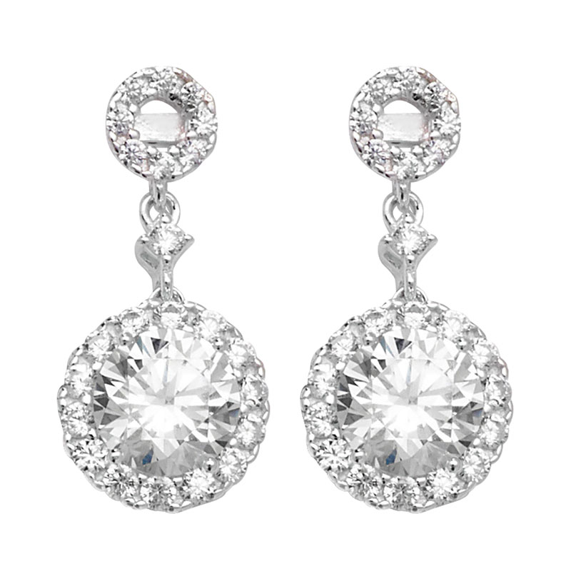 CZ Drop Earrings