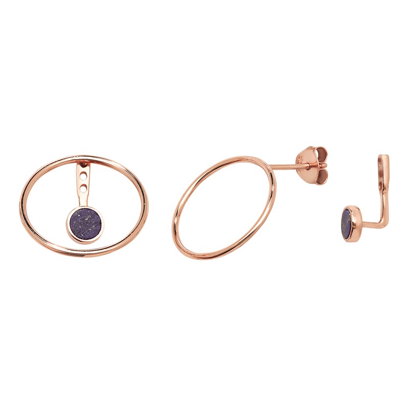 Rose Gold Open Circle Earring