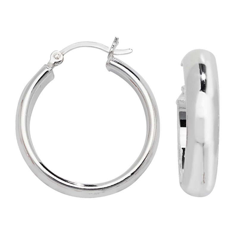 26mm Hinged Hoop Earrings