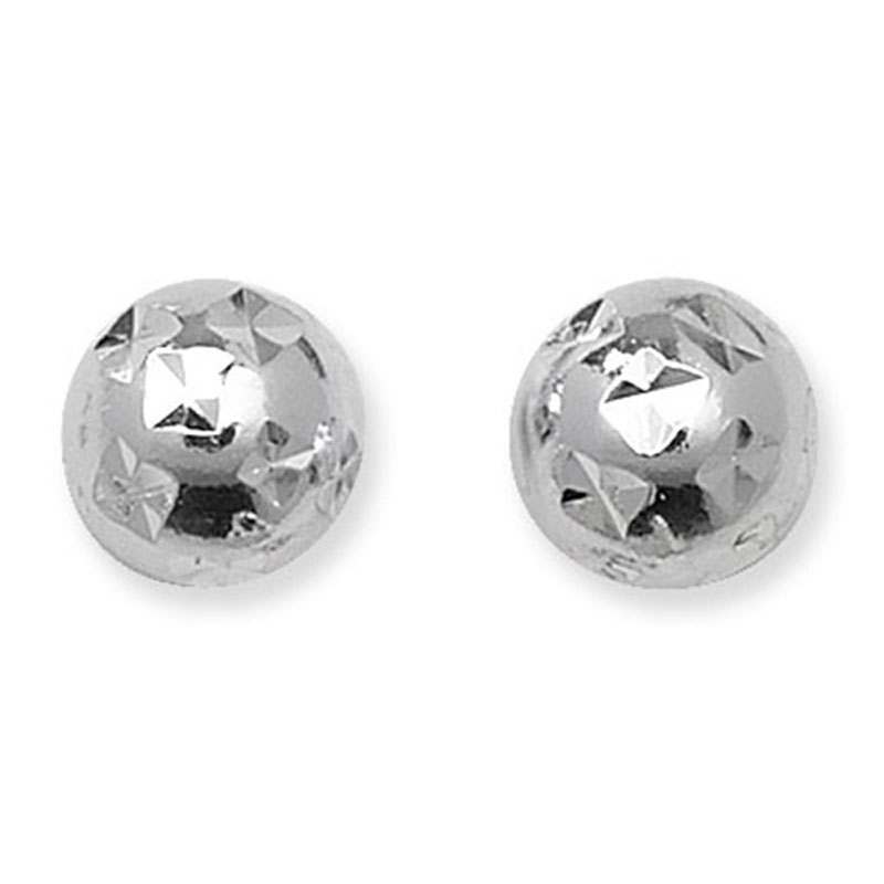 Fancy 6mm Ball Stud Earrings