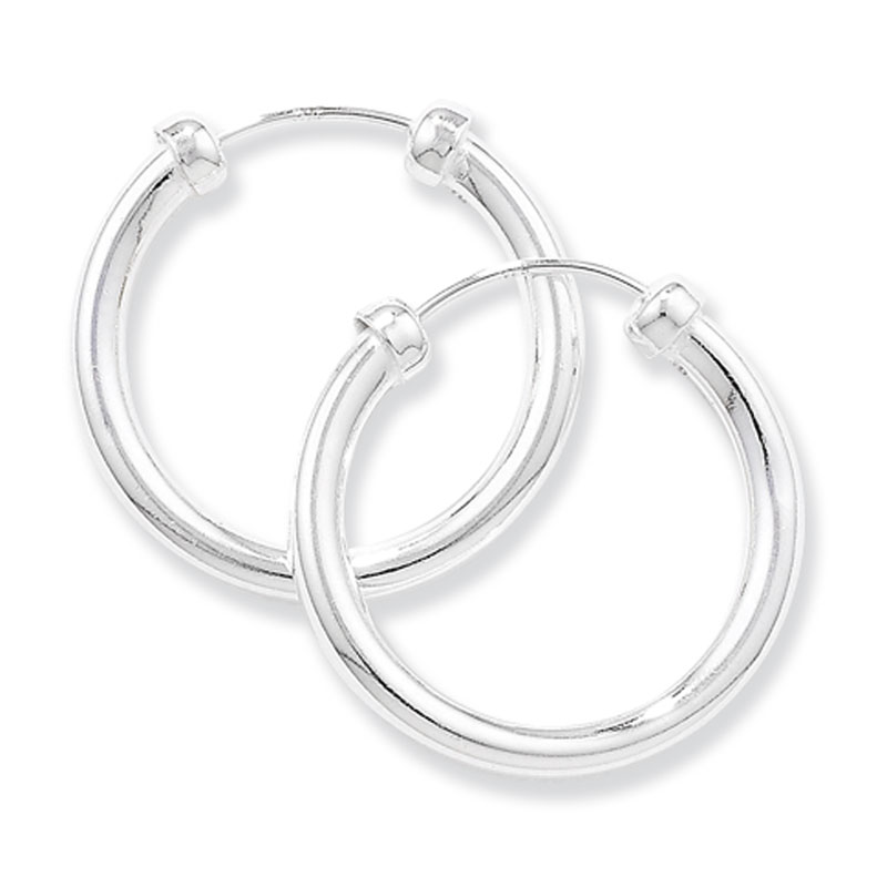 23mm Hoop Earrings with cap