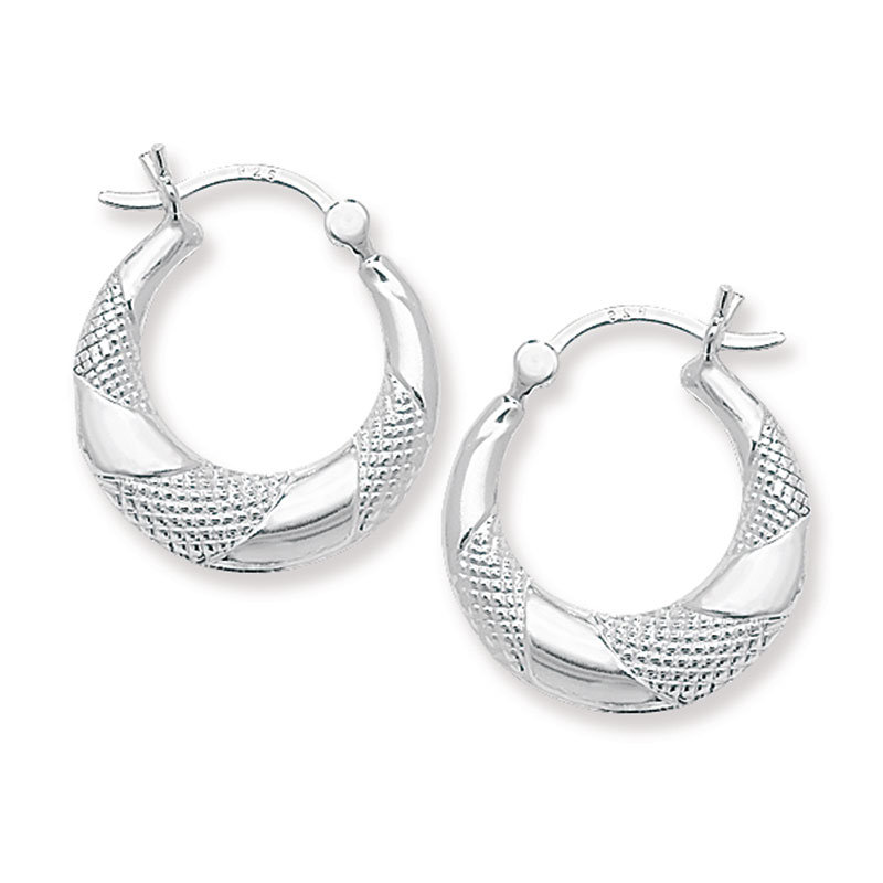 Fancy Hoop Earrings