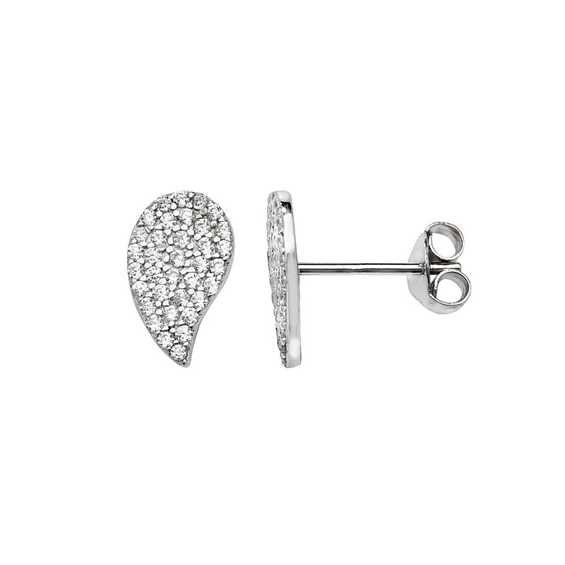 Tear Drop CZ Earrings