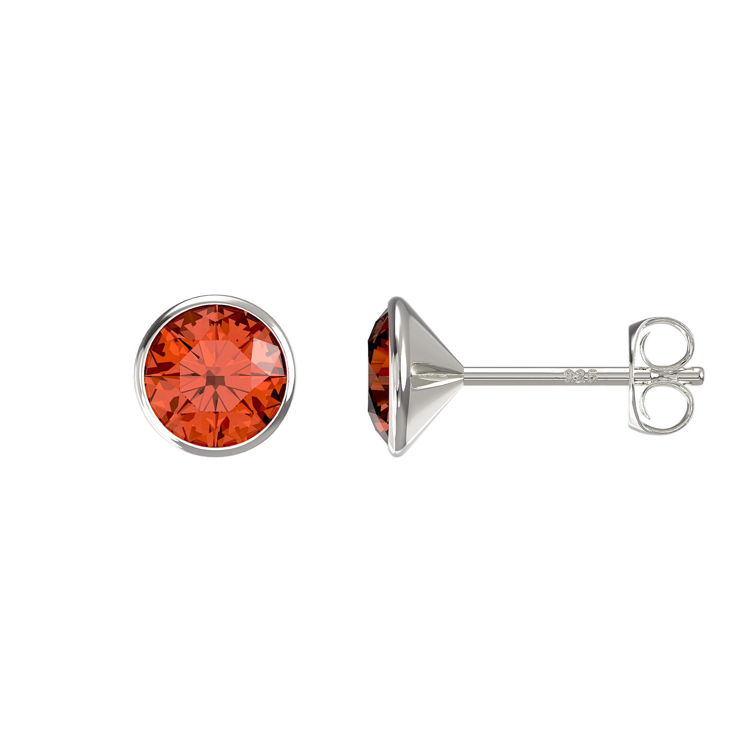 S/S C/Z Topaz Earring