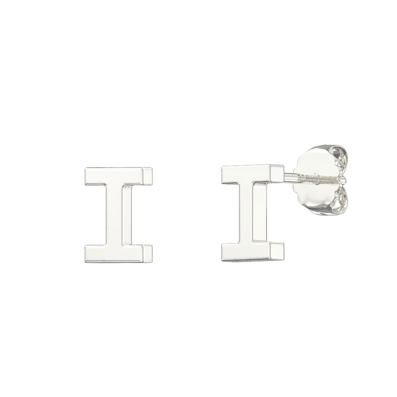 Plain Initial Earrings I