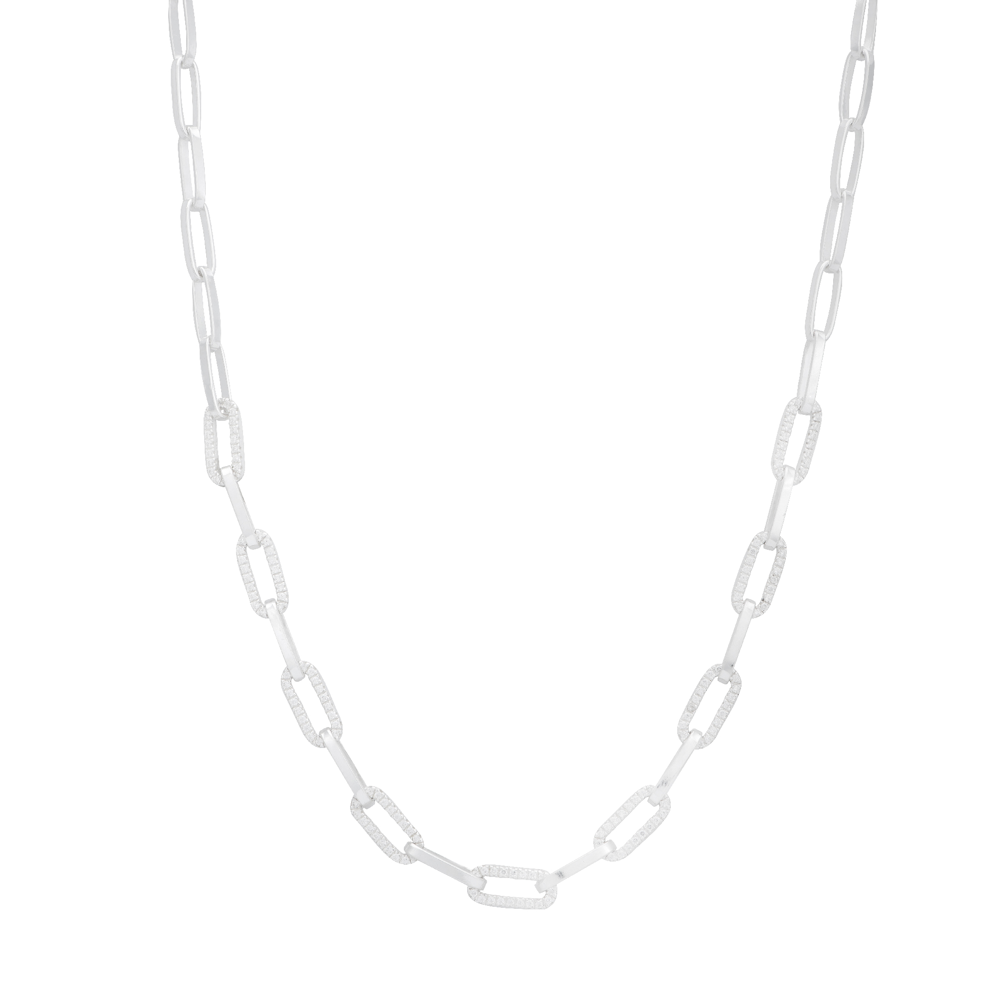 Fancy CZ Rectangle Link Chain