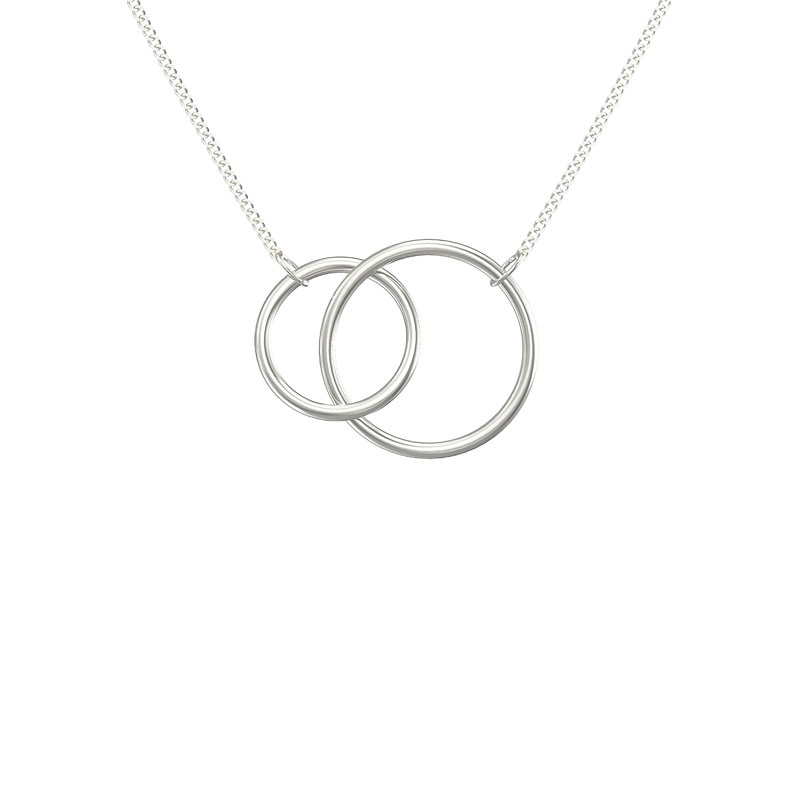 Two Ring Circle Necklace