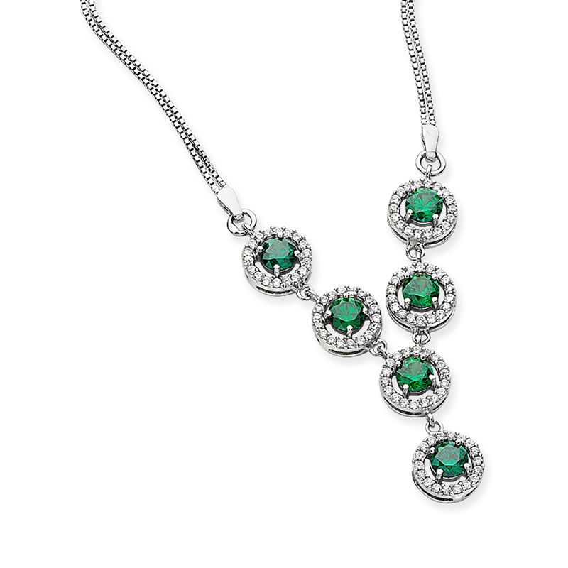 Emerald Green Drop Necklace