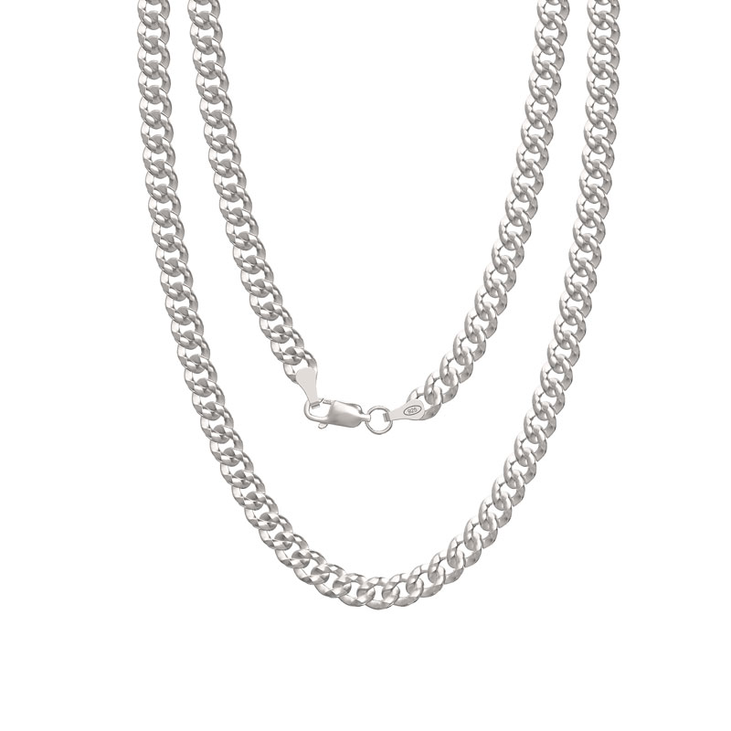 Silver Men's Curb Chain