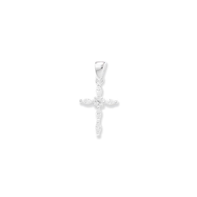 Silver CZ Cross