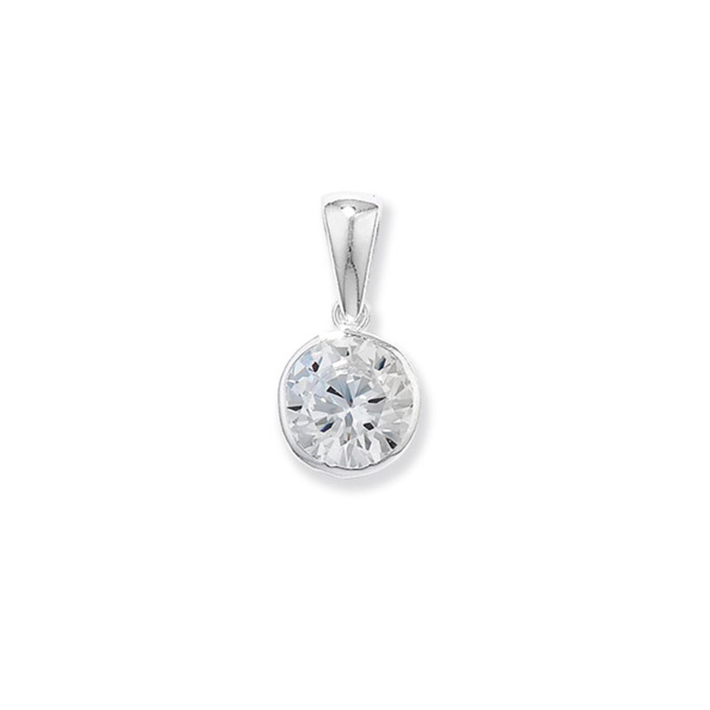 Round CZ Pendant