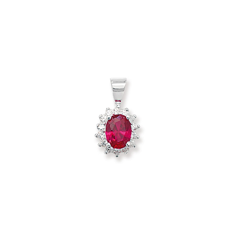 Red CZ Pendant