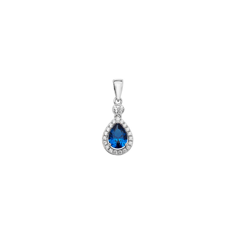 Sapphire CZ Pendant