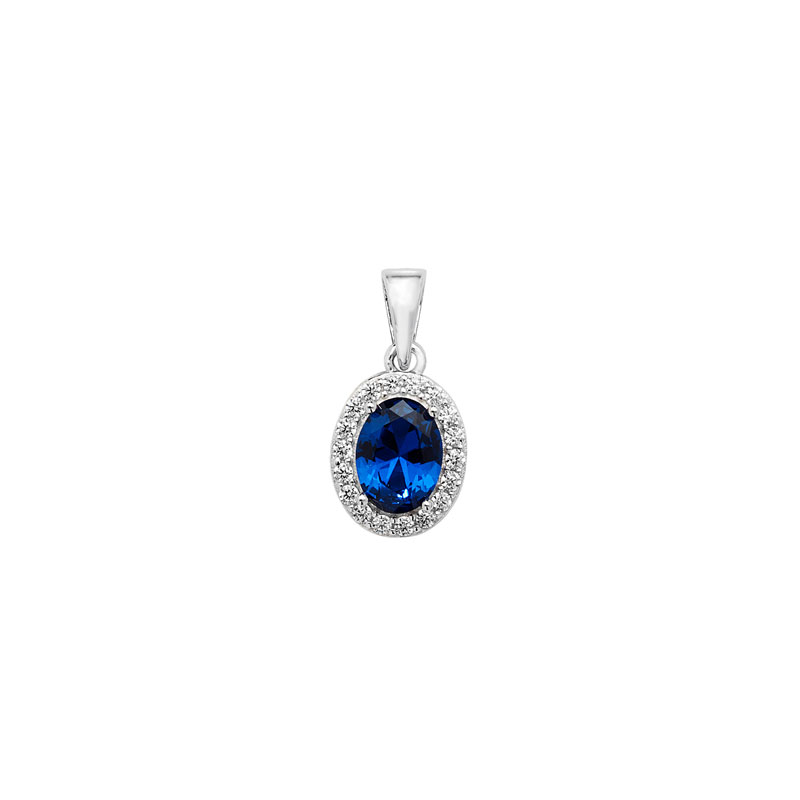 Sapphire CZ Pendant