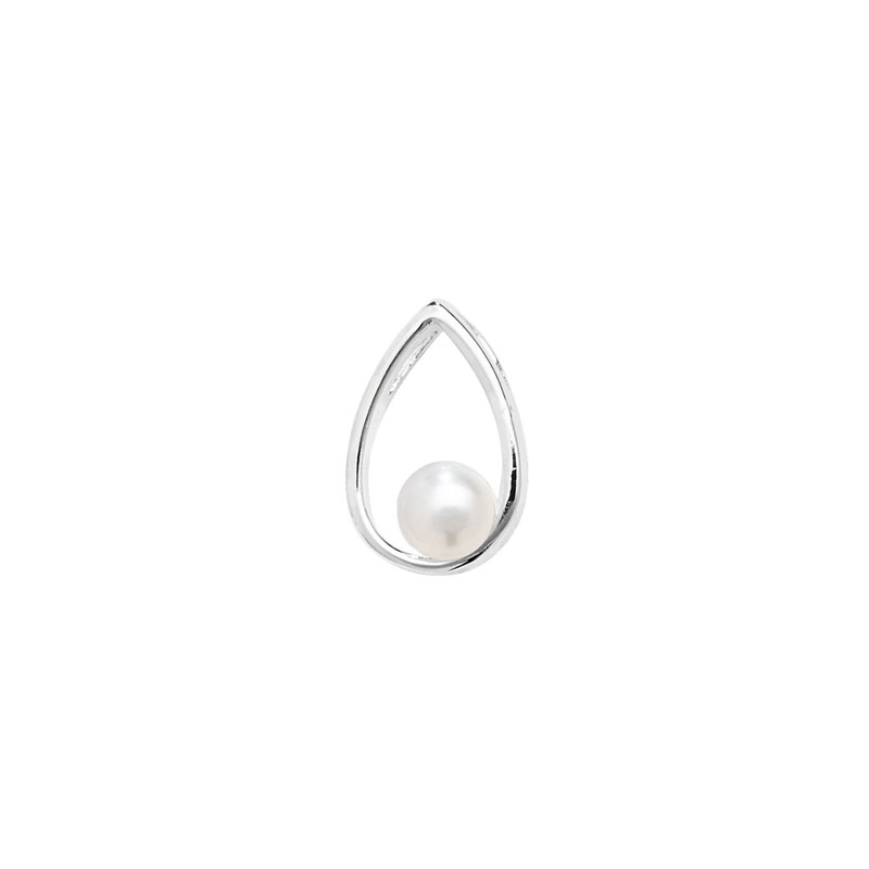 Teardrop Pendant with Synthetic Pearl