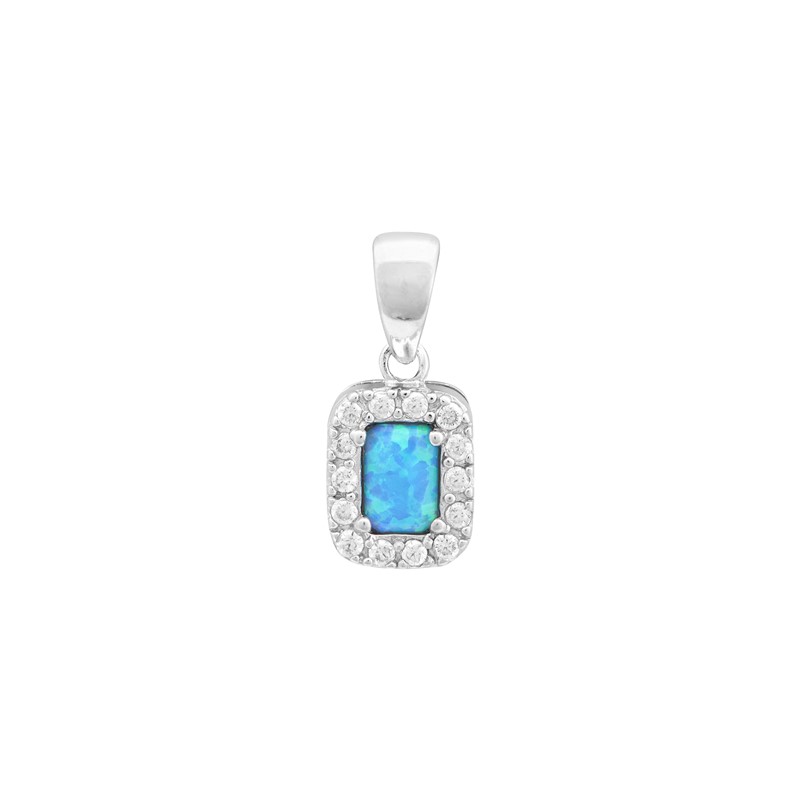 Rectangle Opal Pendant