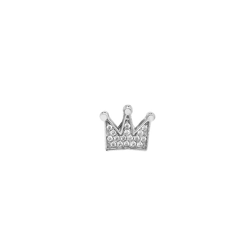 CZ Crown Charm Pendant