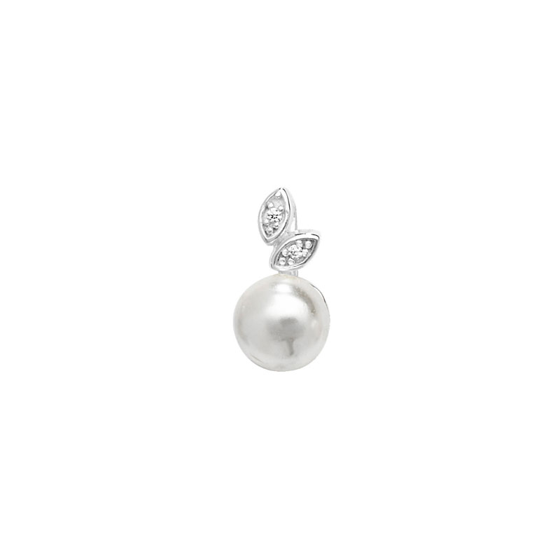 CZ Synthetic Pearl Pendant