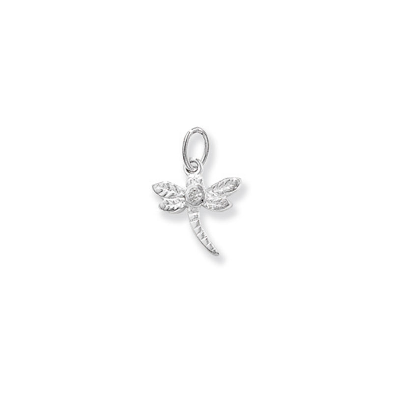 Plain Silver Dragonfly Pendant
