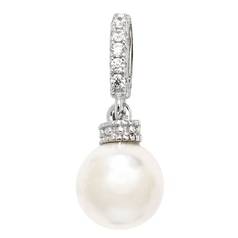 CZ Pearl Pendant