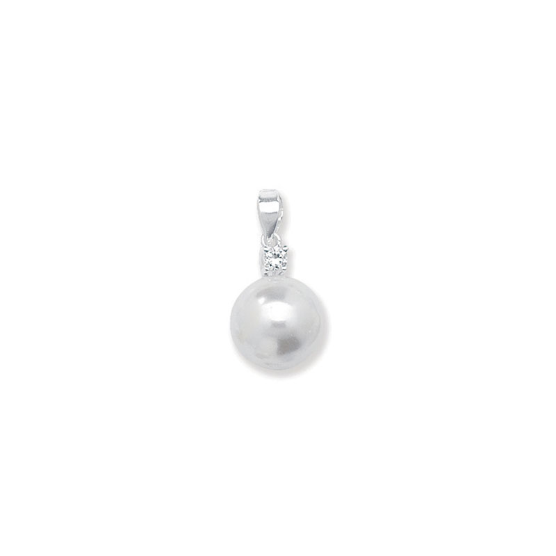 CZ Pearl Pendant